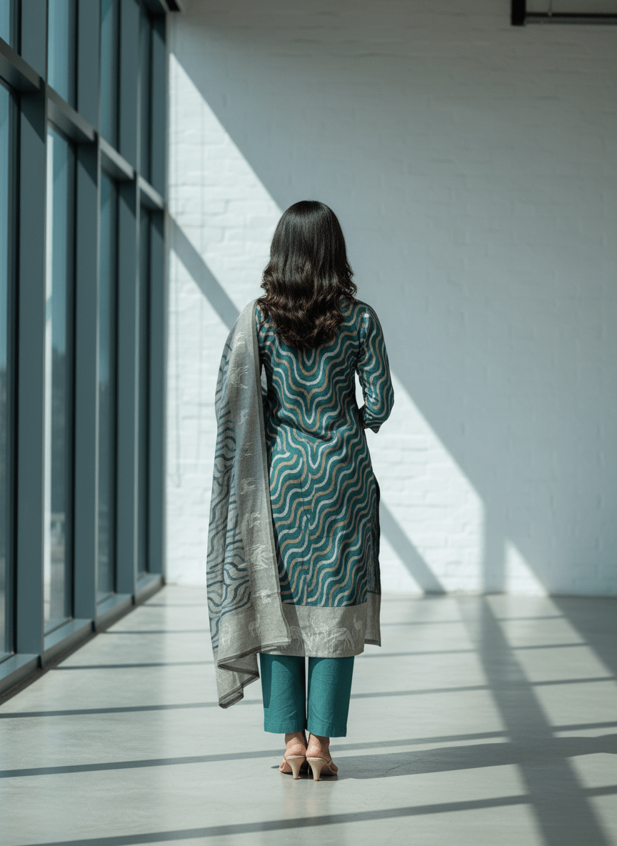 Embroidery Kurti Set (Unstitched) - Womantra Styles Pvt Ltd