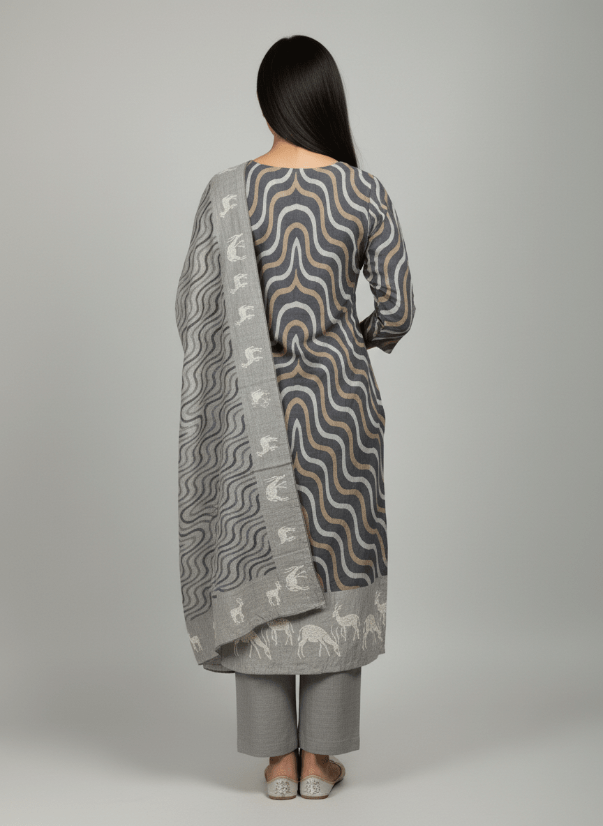 Embroidery Kurti Set (Unstitched) - Womantra Styles Pvt Ltd