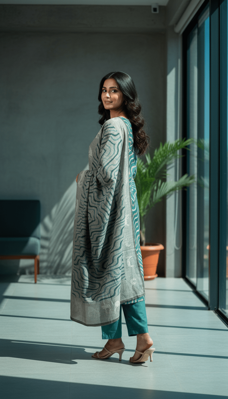 Embroidery Kurti Set (Unstitched) - Womantra Styles Pvt Ltd