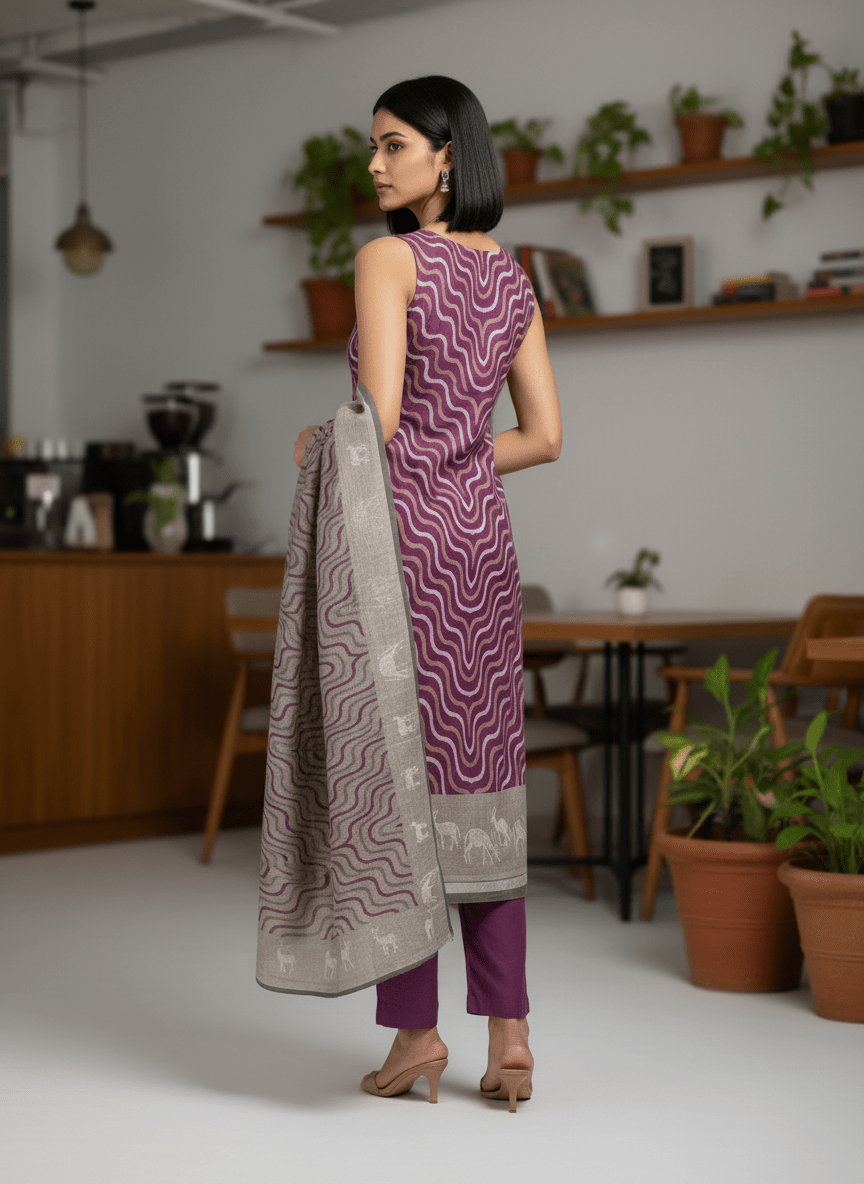 Embroidery Kurti Set (Unstitched) - Womantra Styles Pvt Ltd