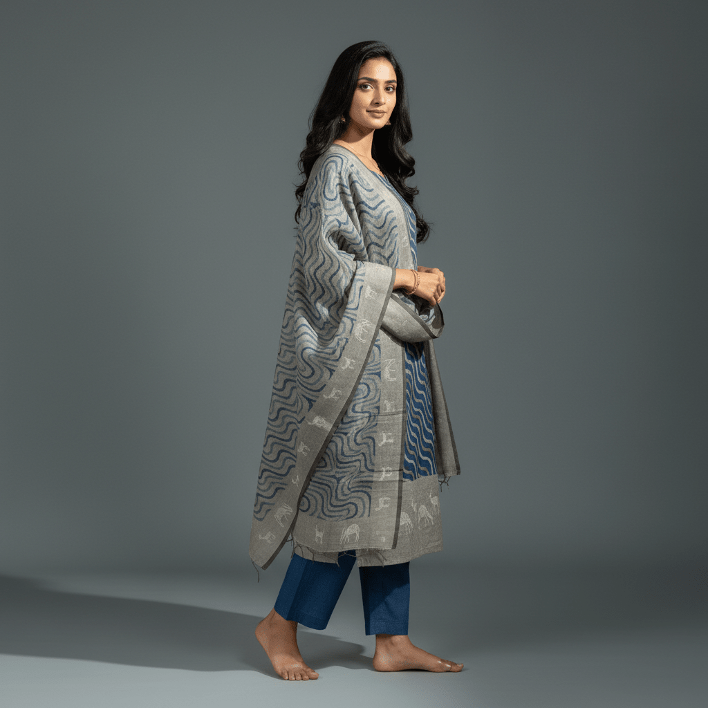 Embroidery Kurti Set (Unstitched) - Womantra Styles Pvt Ltd