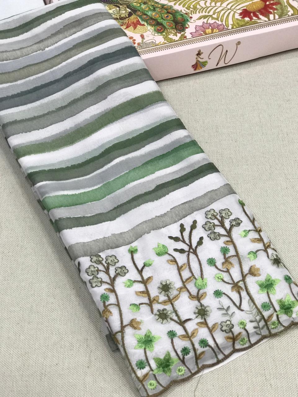 Febia Chiffon Digital Printed Saree - Womantra Styles Pvt Ltd