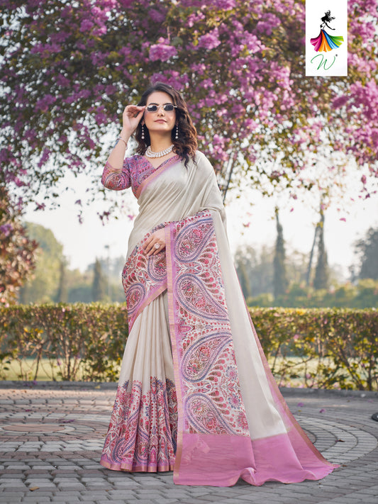 Geneva Digital Print Sari - Womantra