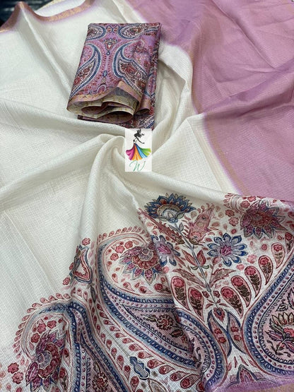 Geneva Digital Print Sari - Womantra