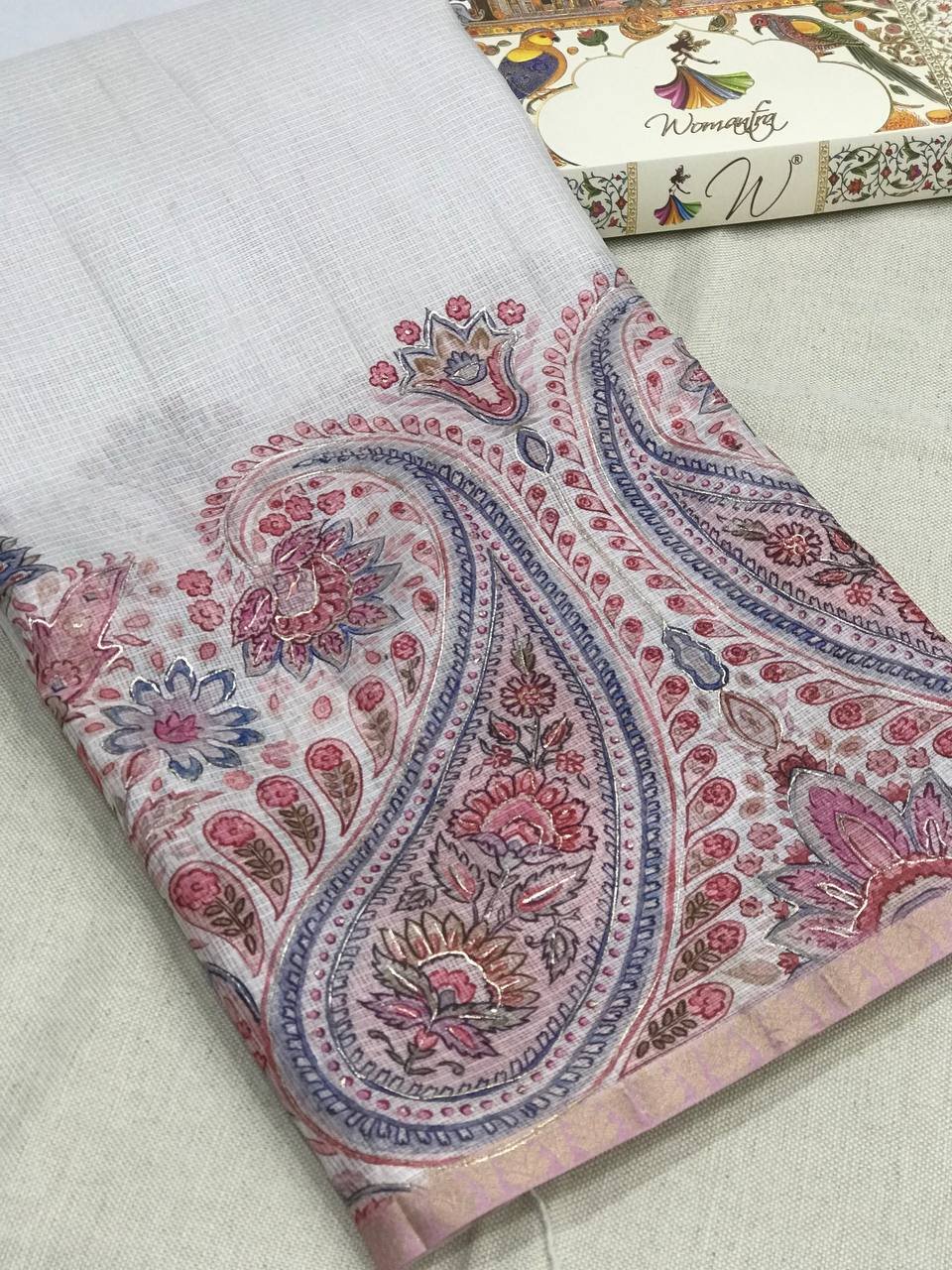 Geneva Digital Print Sari - Womantra