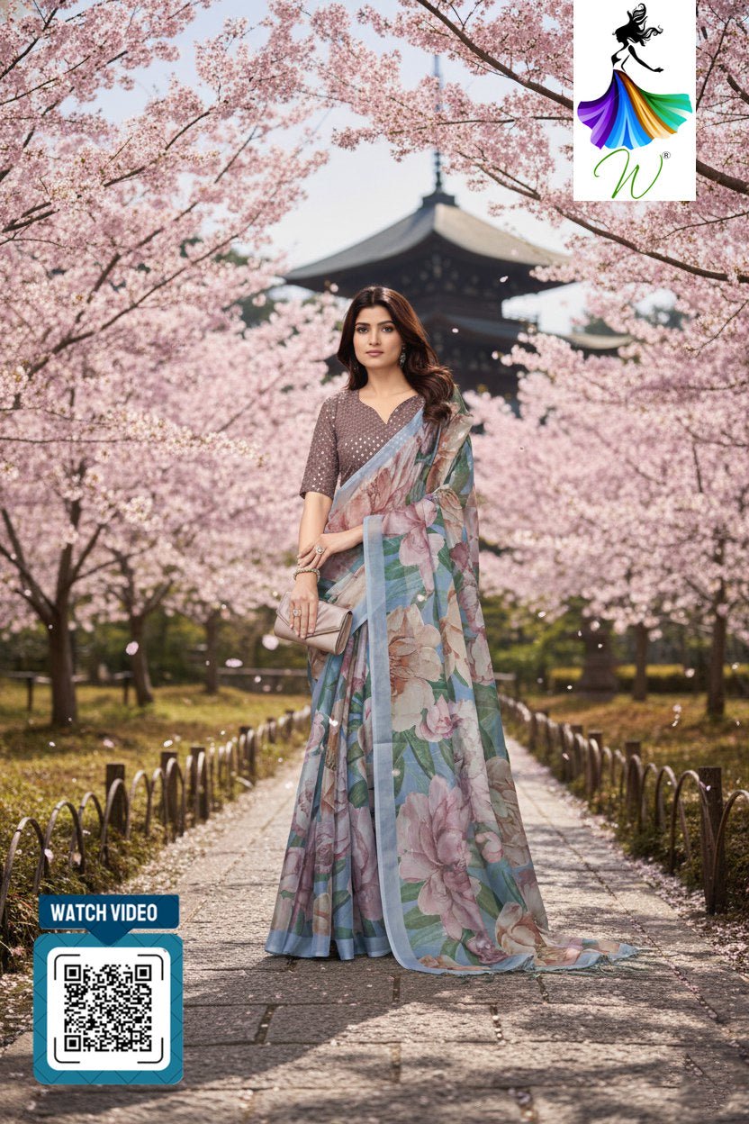 La Bella Organza Saree - Womantra Styles Pvt Ltd
