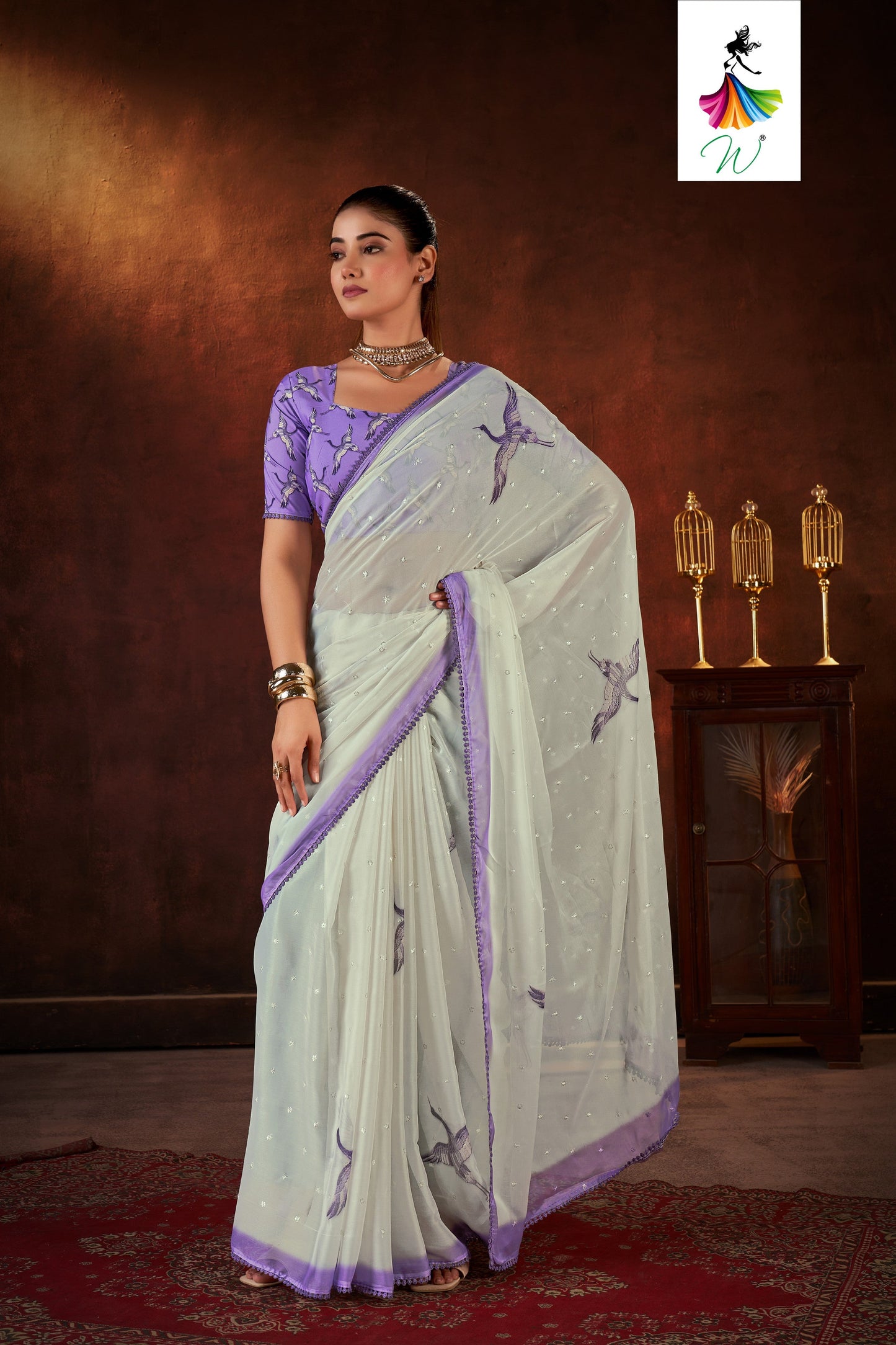 Rizz Chiffon Digital Printed Saree - Womantra Styles Pvt Ltd